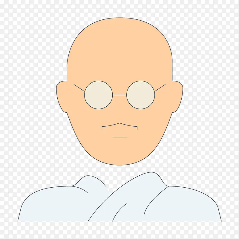 戴眼镜的光头PNG图片素材下载_图片编号8624971-PNG素材网