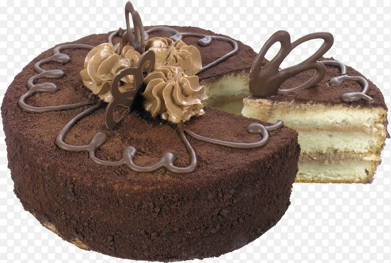 巧克力提拉米苏蛋糕免抠图