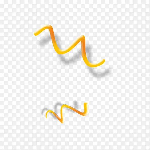 黄色圆弧弧度螺旋线条