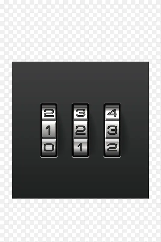 立体数字密码锁装饰图
