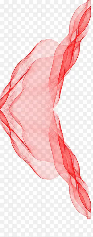 红色漂浮纱巾