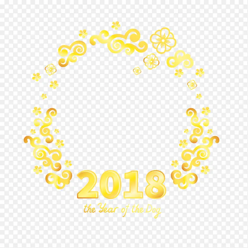 2018新年海报装饰边框