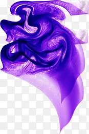 效果紫色丝带