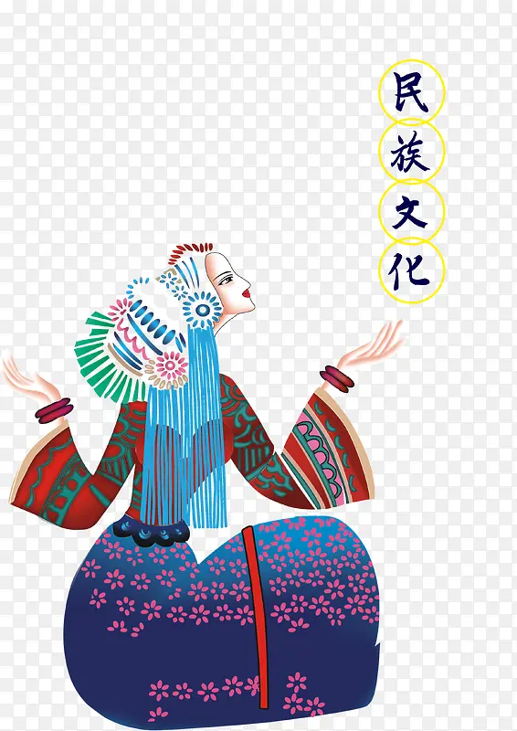 民族文化装饰海报