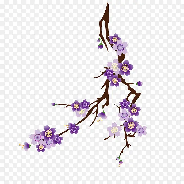 樱花 花纹 淡紫色