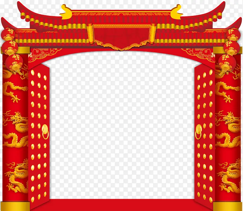 海报装饰红门PNG图片素材下载_图片编号8633685-PNG素材网
