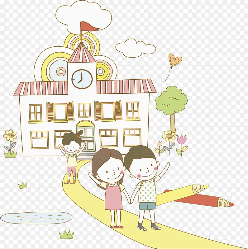 学校校园PNG图片素材下载_图片编号8634129-PNG素材网