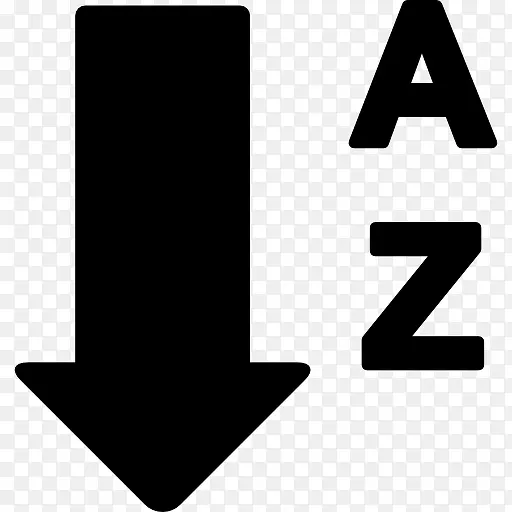 按字母顺序从A到Z 图标