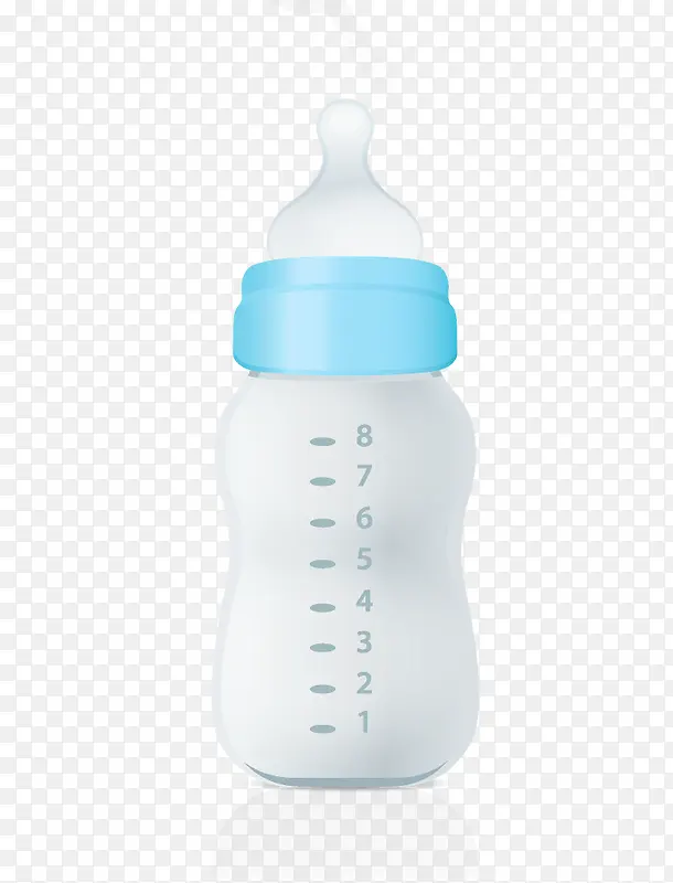 宝宝奶瓶手绘图案
