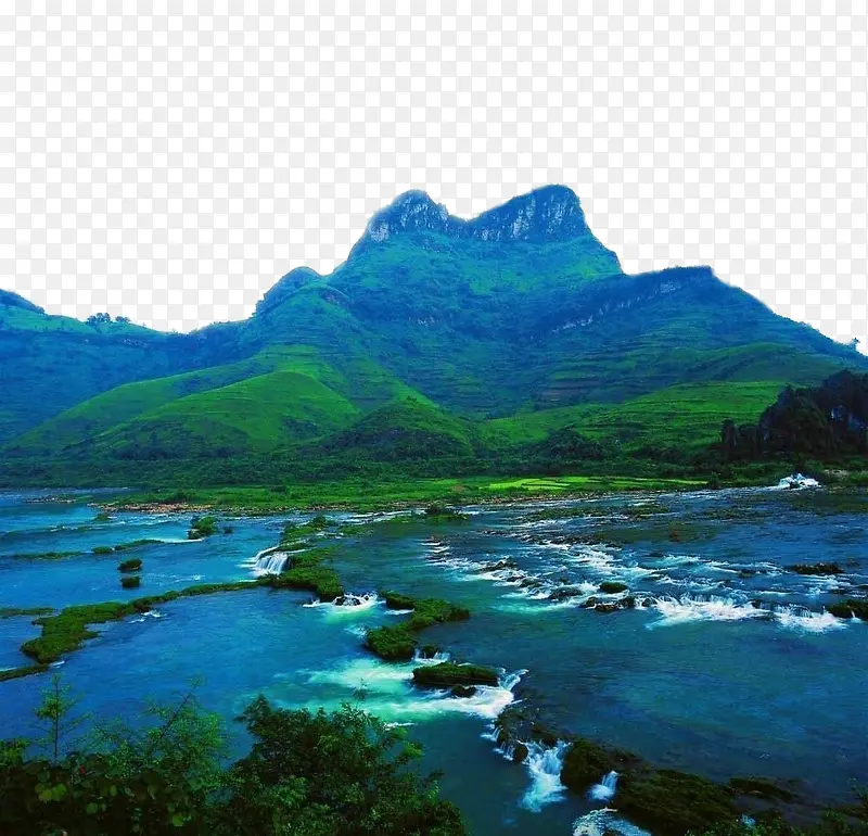 实拍山水风景