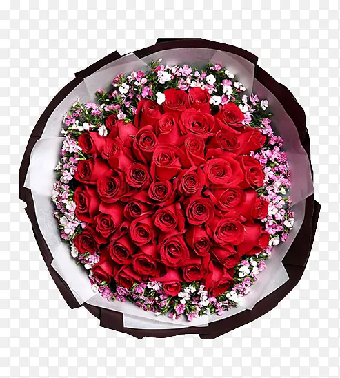 红色玫瑰花求婚花束