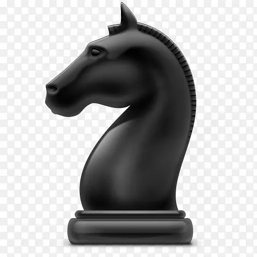 黑色质感创意陶瓷马头