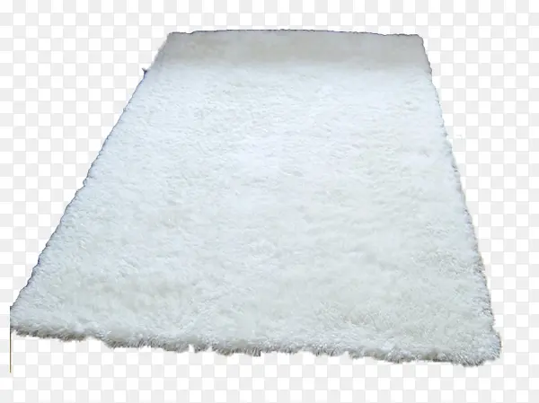 白色毛绒地毯