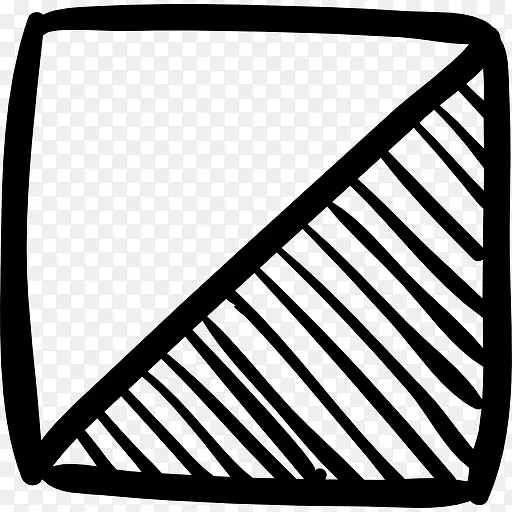 素描的两个三角形图标