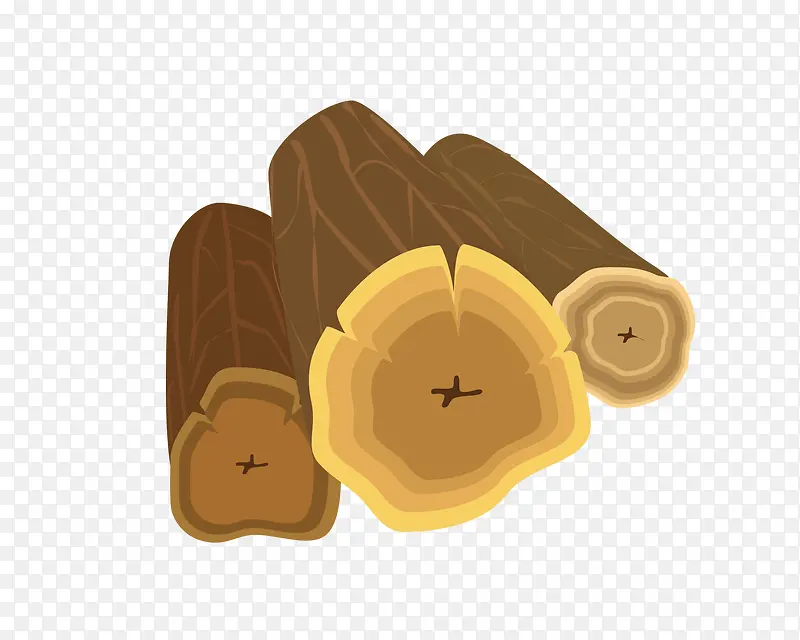 卡通木头树干素材