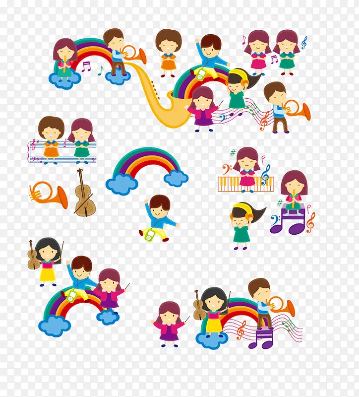 彩虹与儿童
