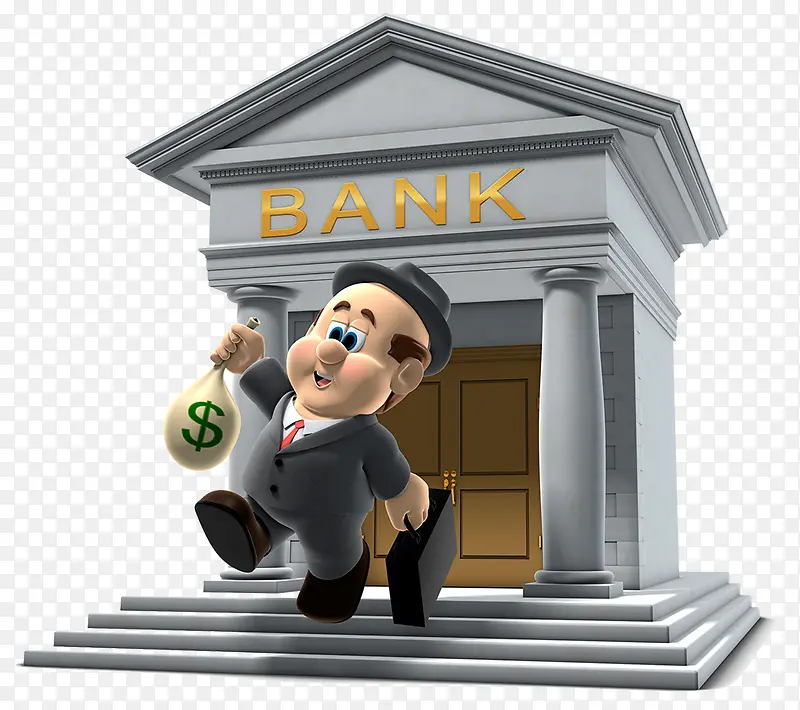 卡通商务银行插图