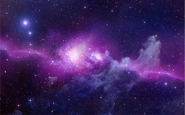 紫色唯美星空