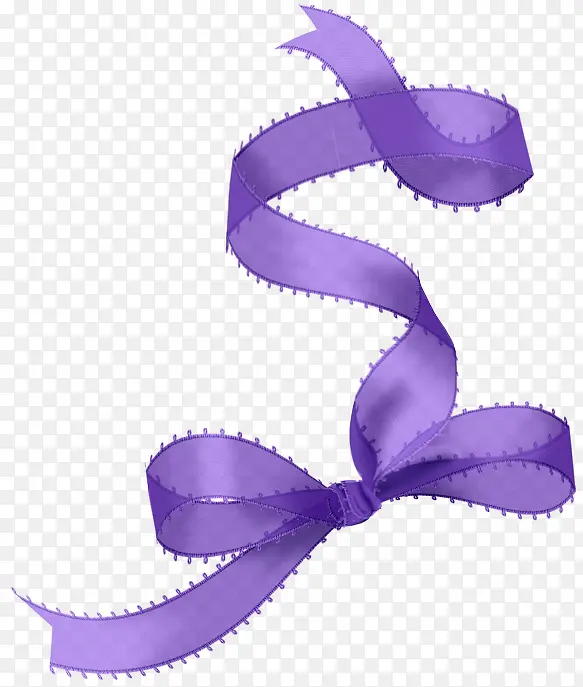 紫色丝带漂浮