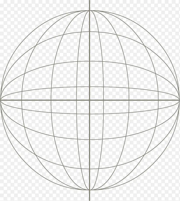 矢量PPT创意经纬地球图标