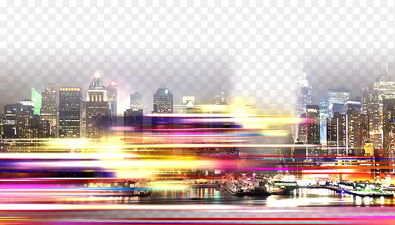 地产繁华城市夜景PNG图片素材下载_图片编号8657806-PNG素材网