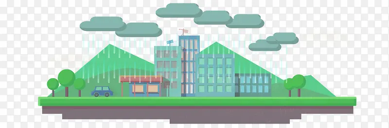 城市banner矢量素材