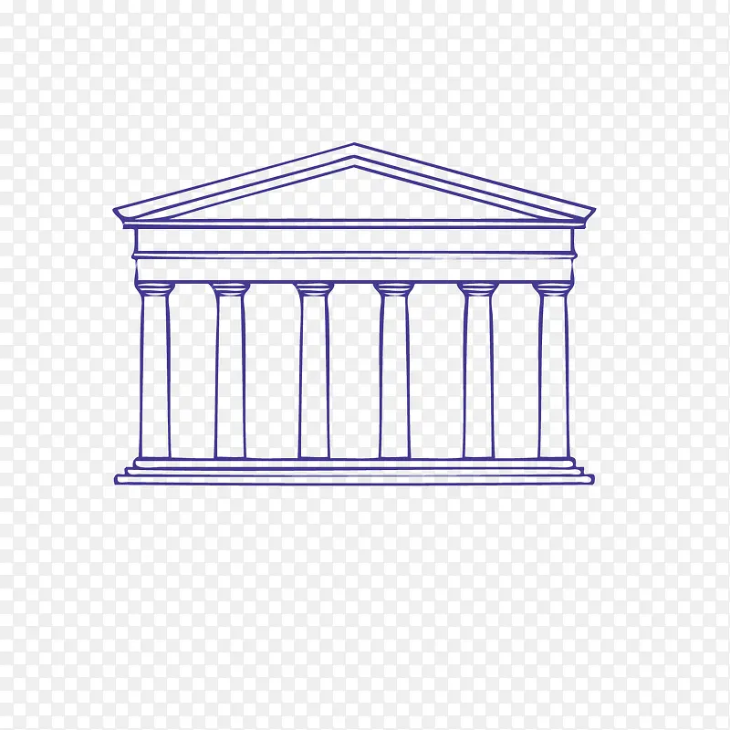 手绘卡通建筑背景