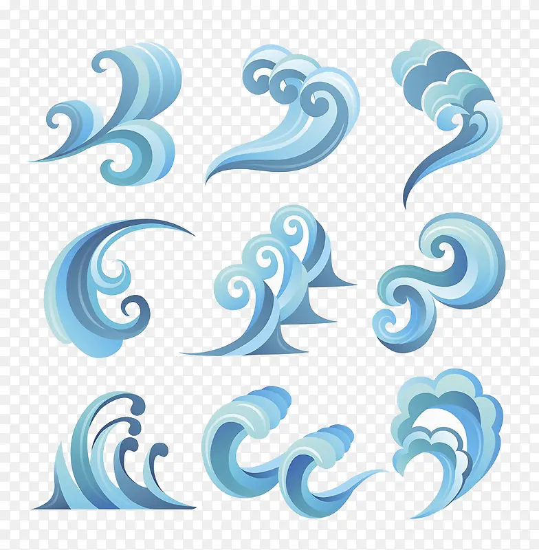 水波浪插画PNG图片素材下载_图片编号8660732-PNG素材网