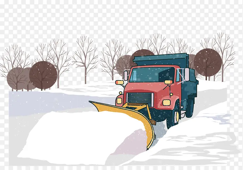 雪灾矢量