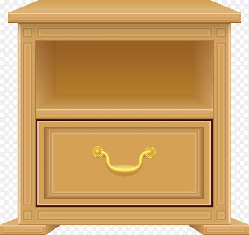 褐色实木家具柜子