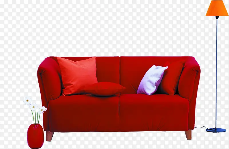红色高清软包沙发家具