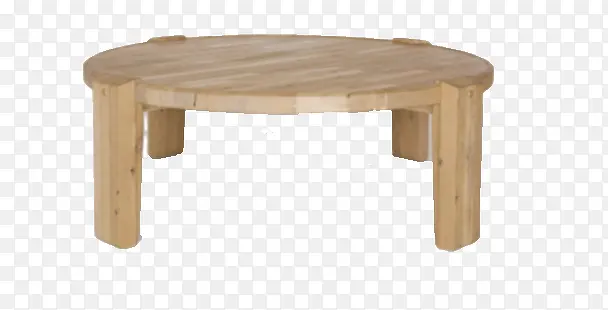 圆形实木桌子