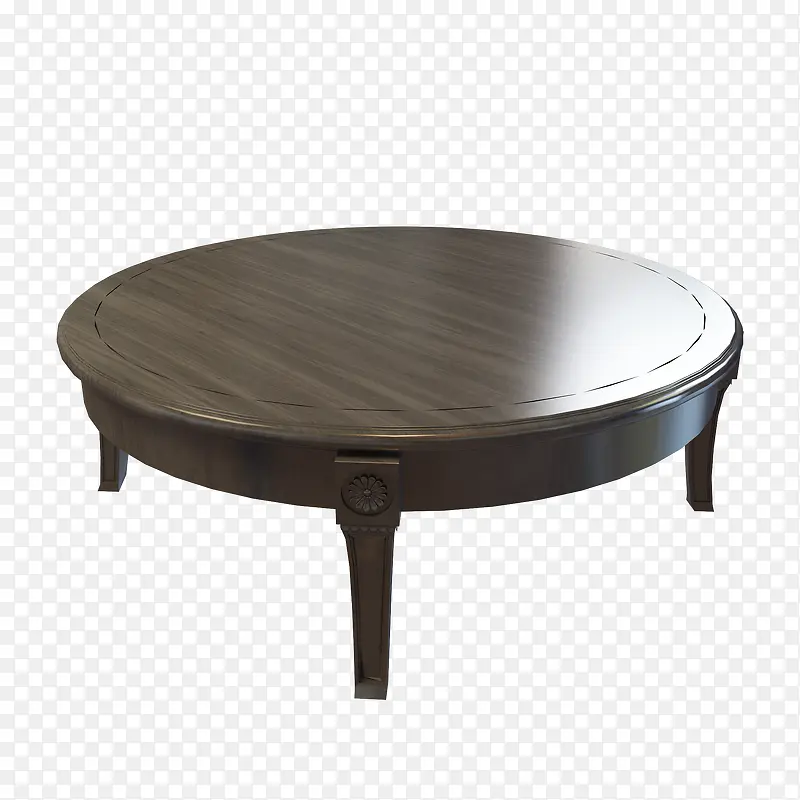 古典木制圆形木桌
