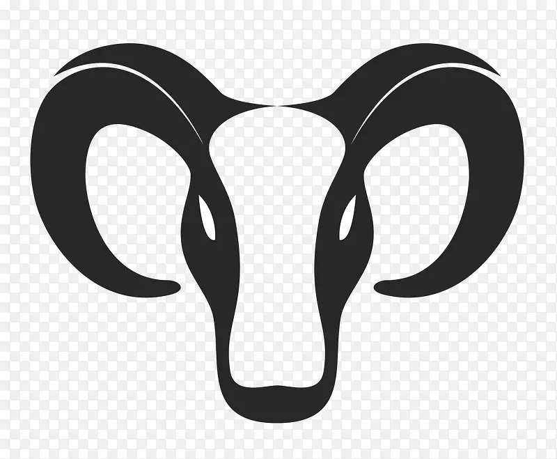黑色羊logo创意设计