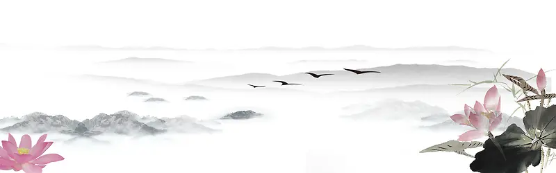 彩色中国风banner设计背景