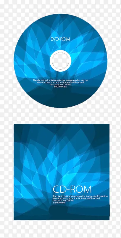 蓝色企业光盘DVD