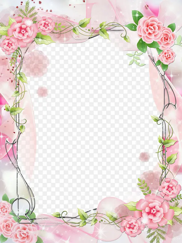粉色浪漫相框