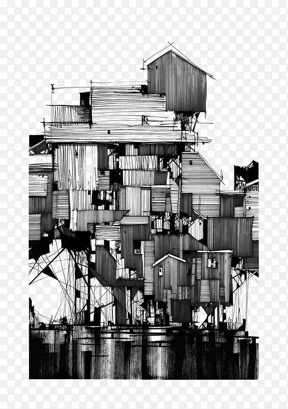 涂鸦建筑