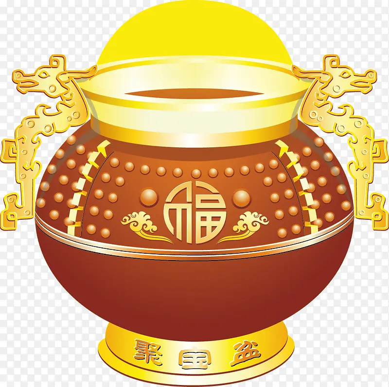矢量聚宝盆PNG图片素材下载_图片编号8673447-PNG素材网