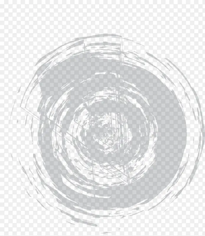 灰色线条圆圈
