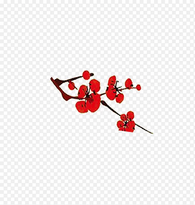 一枝梅花PNG图片素材下载_图片编号8675915-PNG素材网