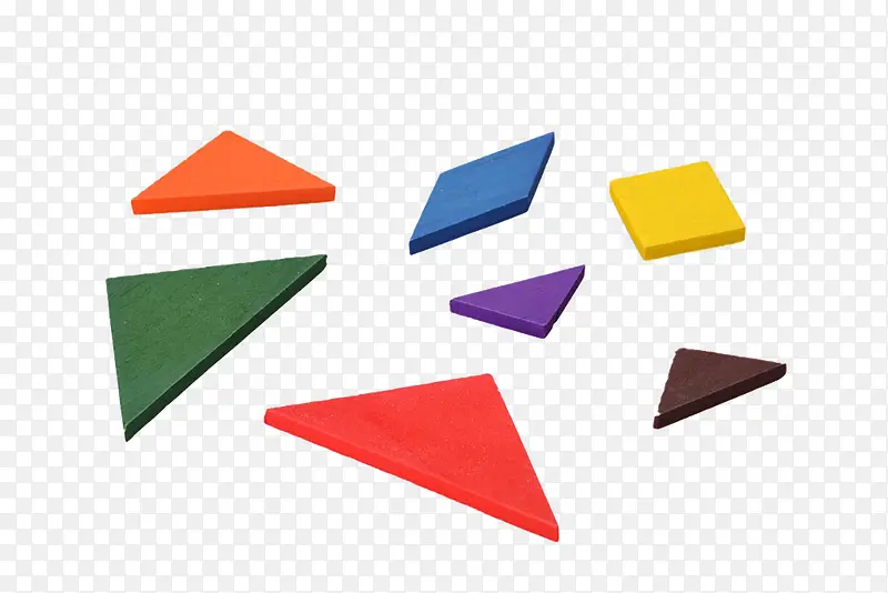 彩色几何三角