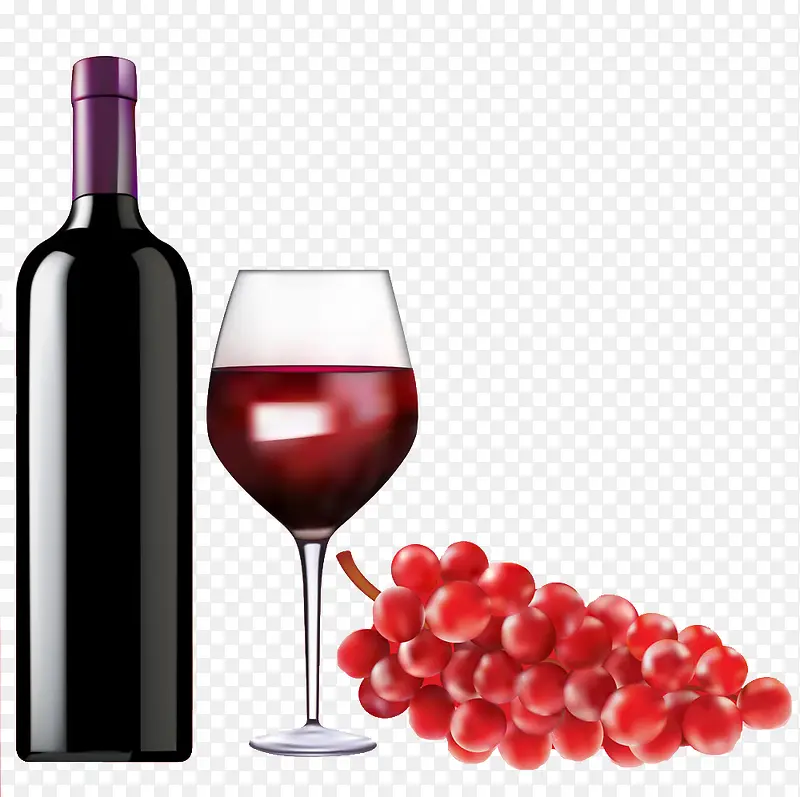 葡萄与红酒背景图片