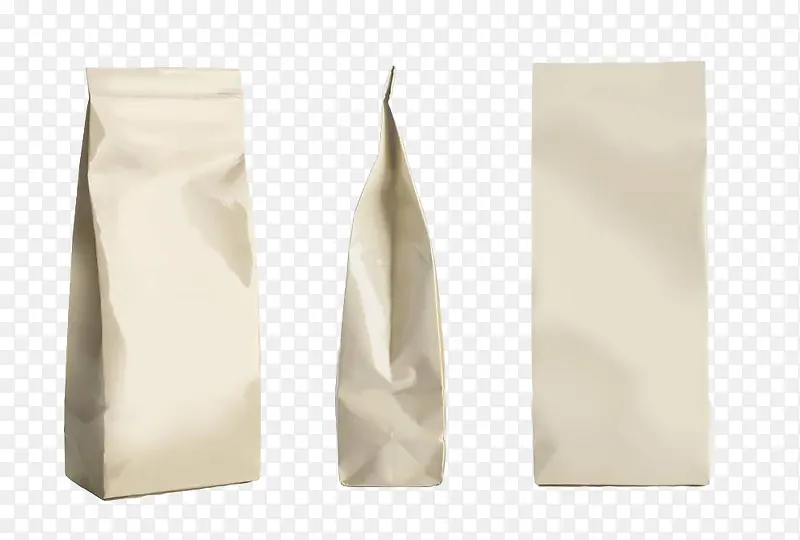 手绘米色封口包装纸袋