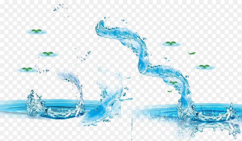 天然冰凉水浪