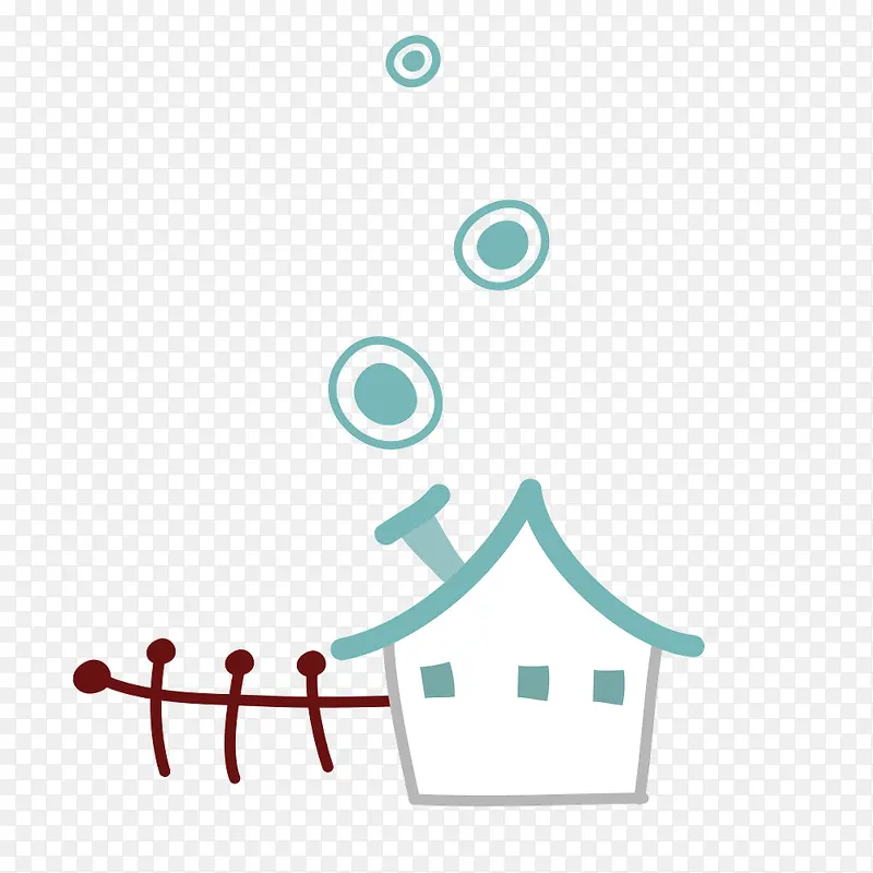 小房子和栅栏