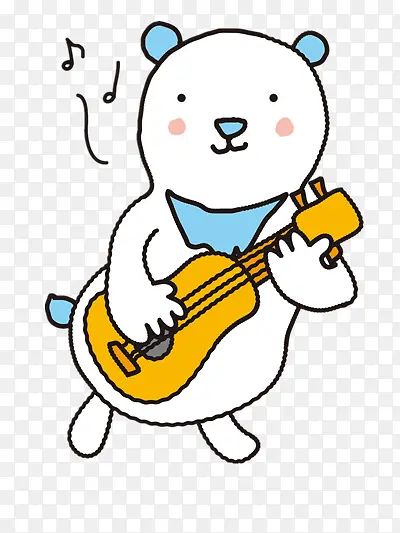 弹吉他的熊