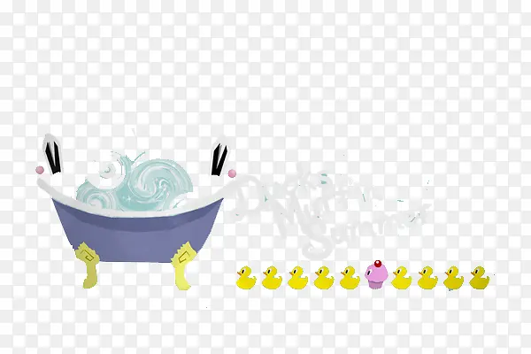 鸭子的夏天洗澡用品