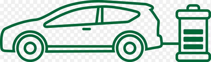 简易绿色节能汽车图