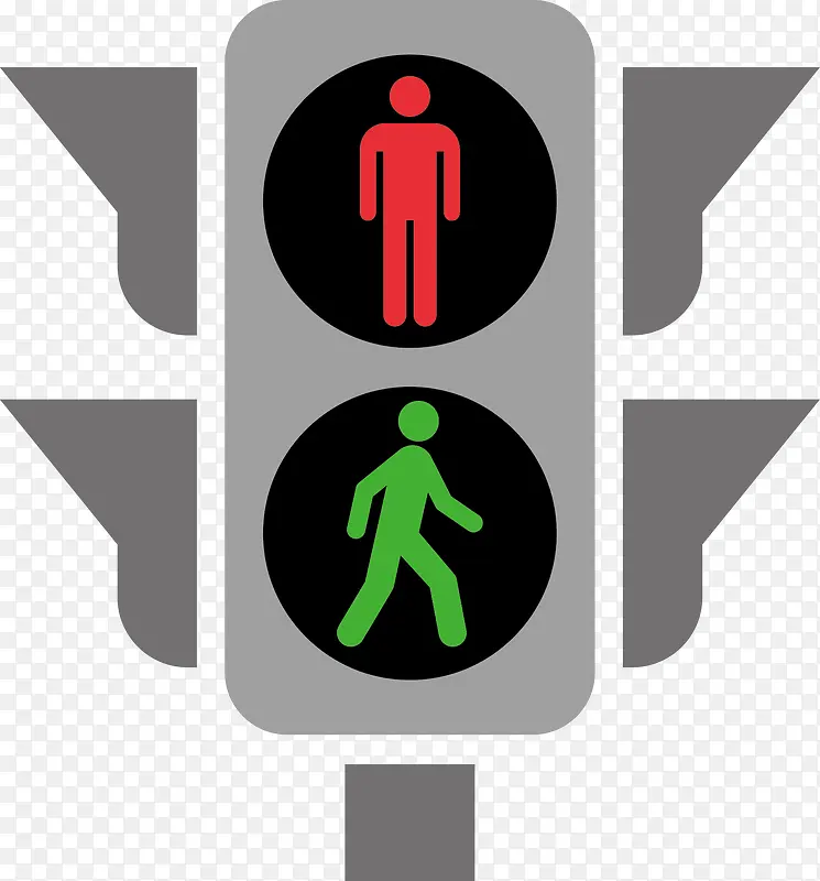 红绿灯行人图标